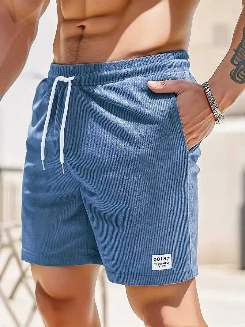 Short Homme - Taille Élastique avec Cordon - Coupe Confortable - Tissu Respirant