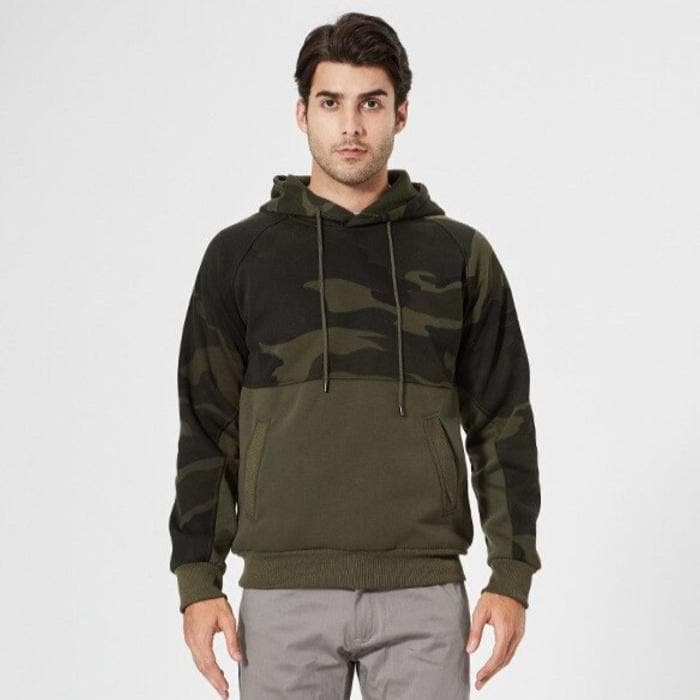 Ewald - Sweat à capuche camouflage tendance