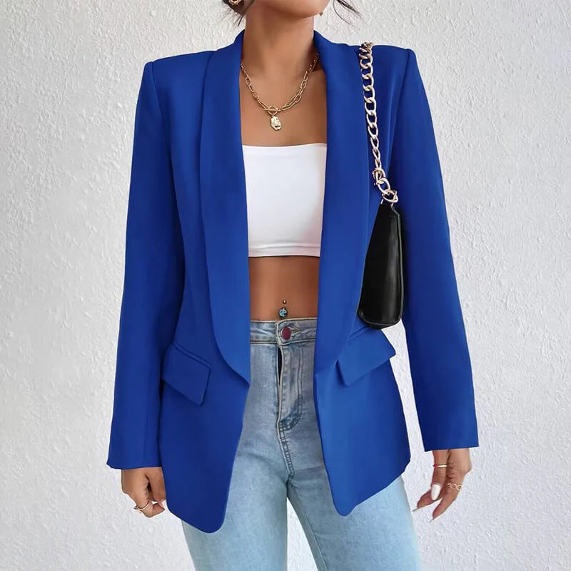 Blazer Femme – Coupe Cintrée – Revers Classique – Fermeture Un Bout – Style Structuré