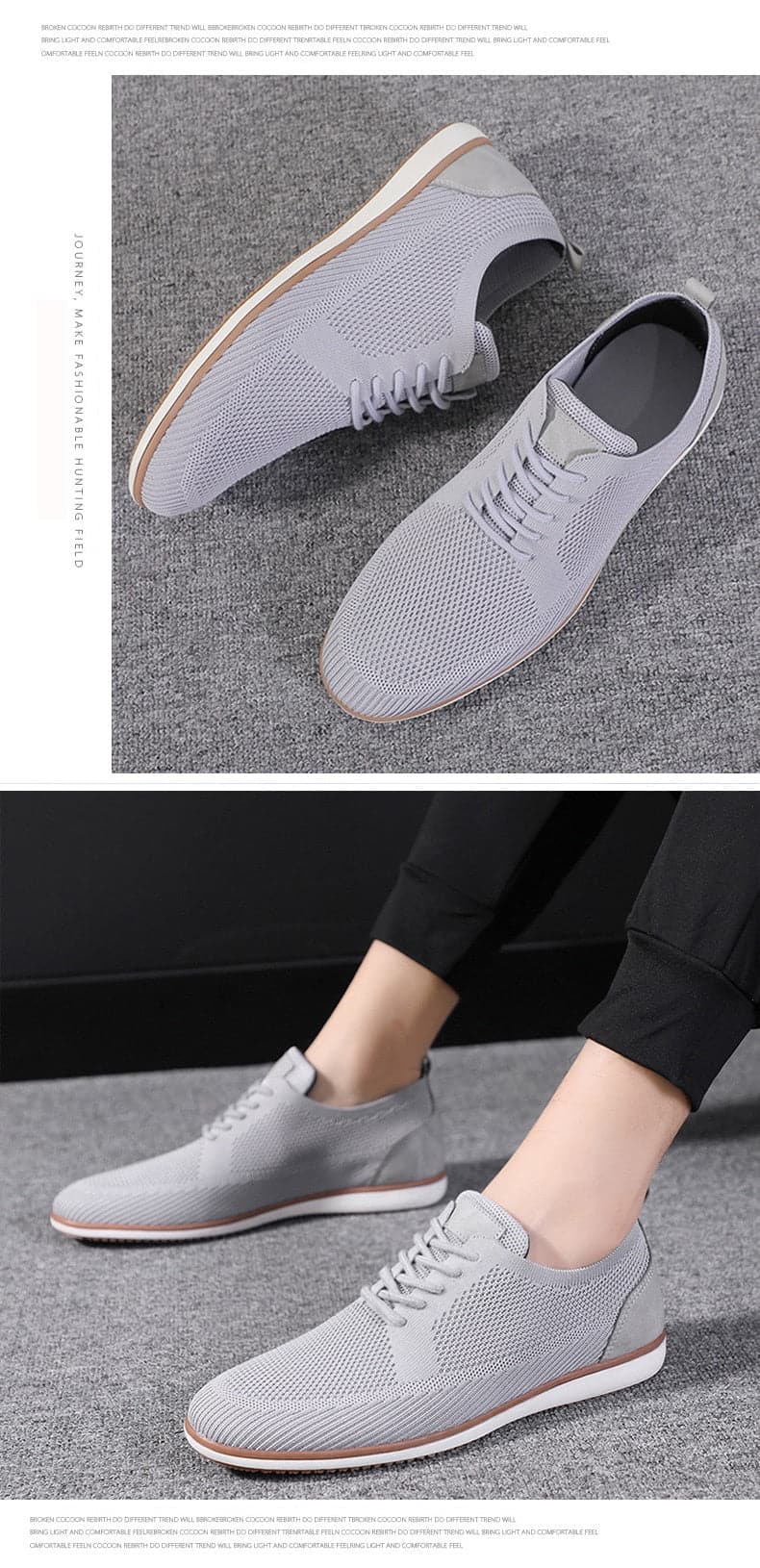 Olliver - Chaussures pour hommes respirantes et élégantes