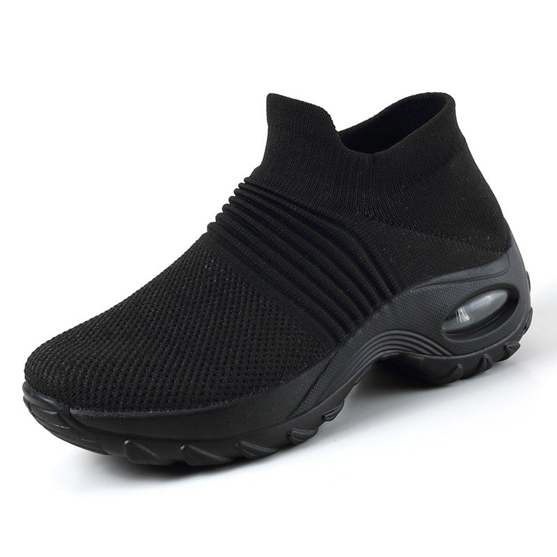 Baskets basses femme – Maille respirante – Semelle air – Enfilage facile confort