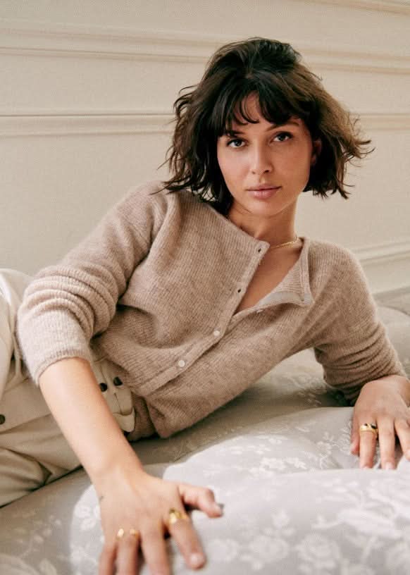 Cardigan en chint léger, confortable et élégant pour femme