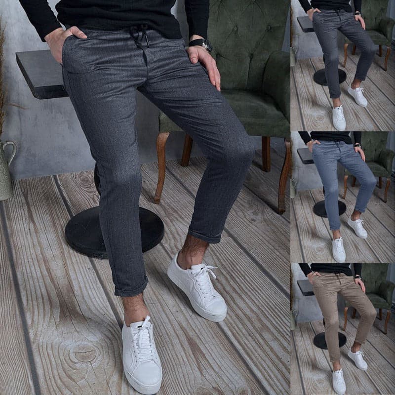 Markus - Pantalons chino haut de gamme pour affaires et décontractés