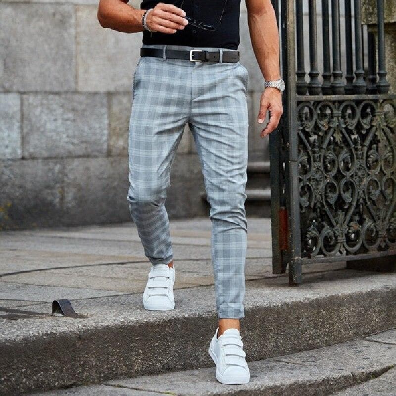 Luca - Pantalon à Carreaux Homme à la Mode