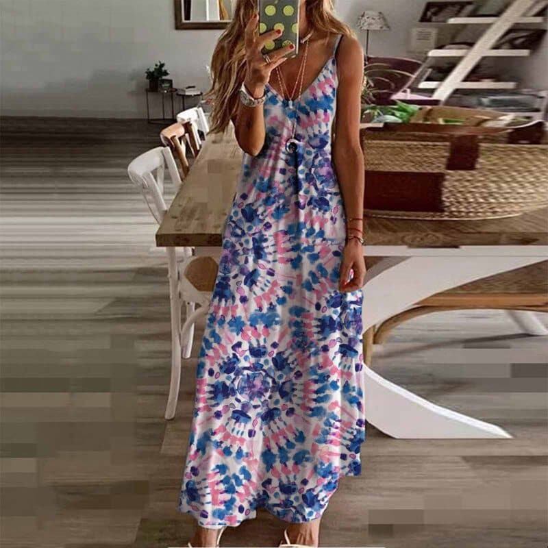 Louna - Robe longue sans manches à la mode