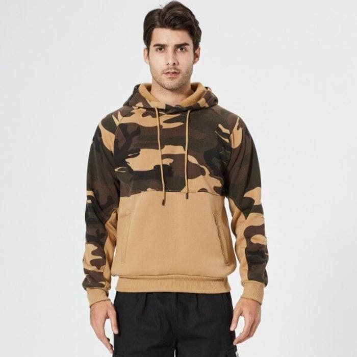 Ewald - Sweat à capuche camouflage tendance