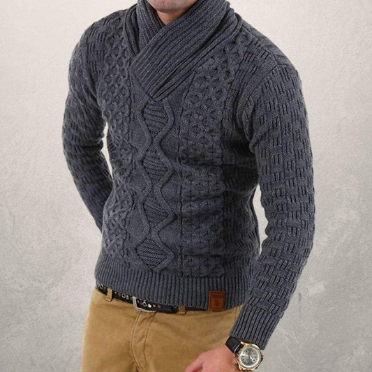 Hugon - Pull d'hiver tricoté à la mode
