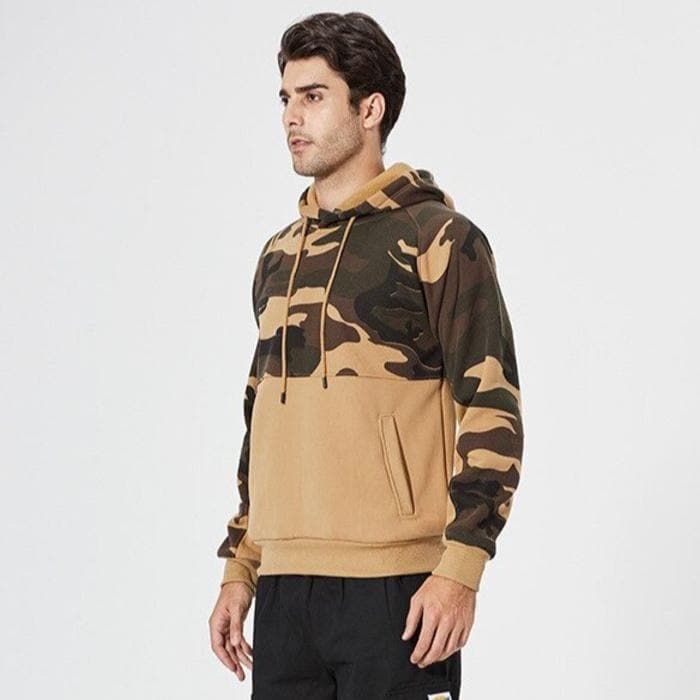 Ewald - Sweat à capuche camouflage tendance