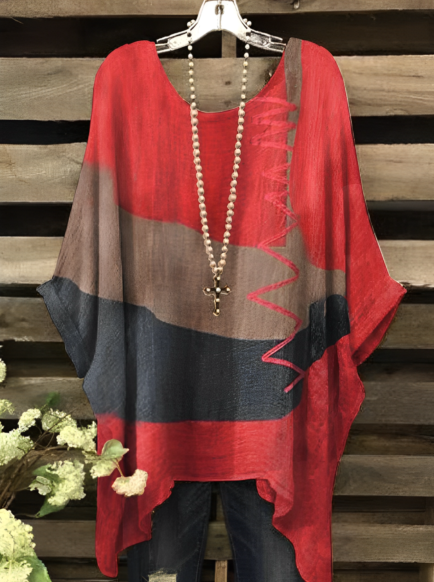Jelva - Magnifique blouse ample multicolore