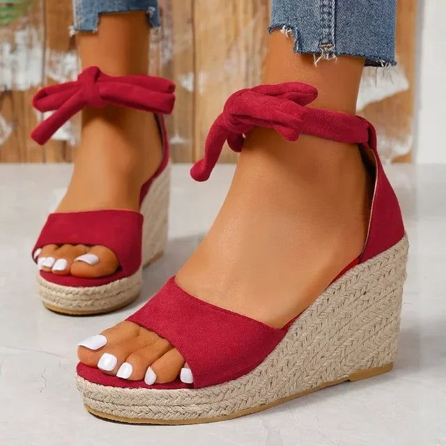 Sandales Espa - Sandales compensées espadrilles avec lacets