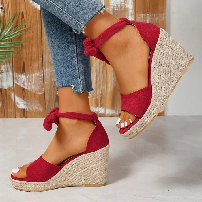Sandales Espa - Sandales compensées espadrilles avec lacets