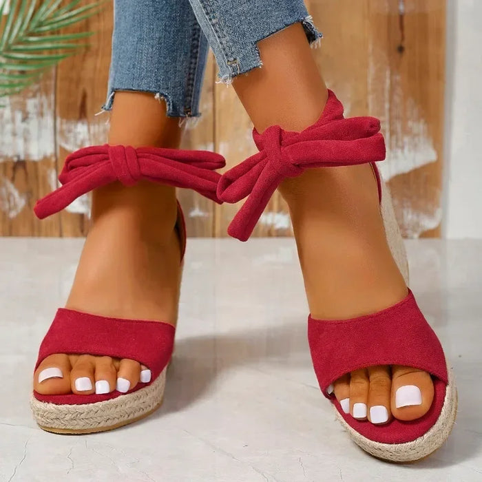 Sandales Espa - Sandales compensées espadrilles avec lacets