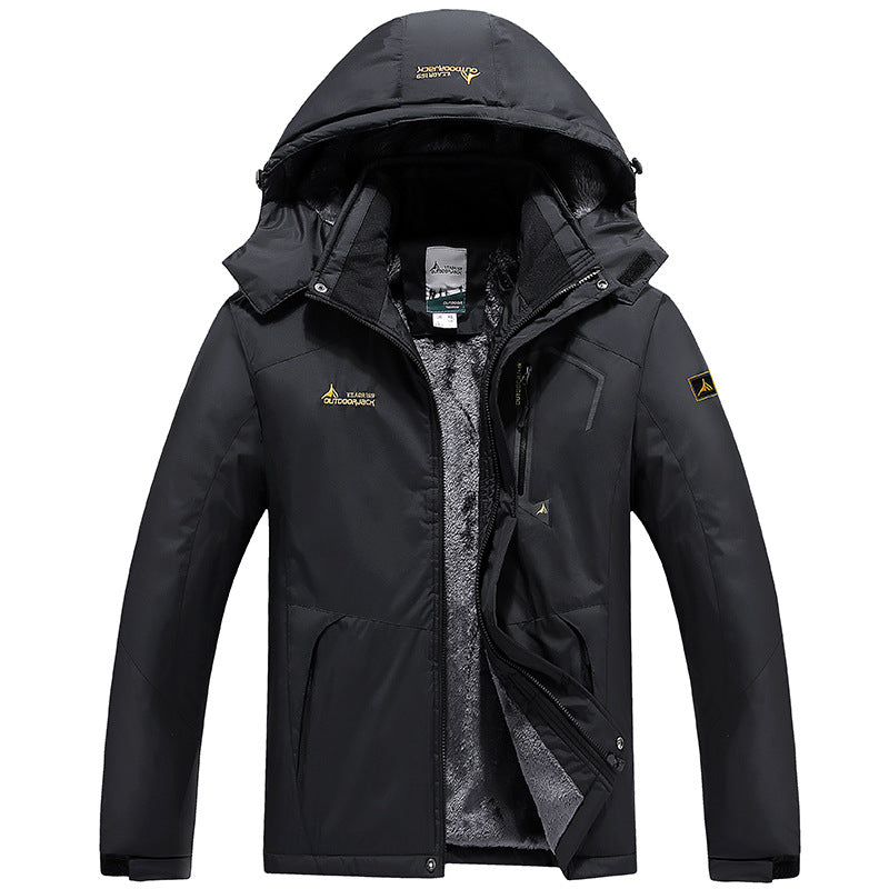 Veste d'extérieur pour homme - Modèle à capuche chaud - Indispensable pour l'hiver