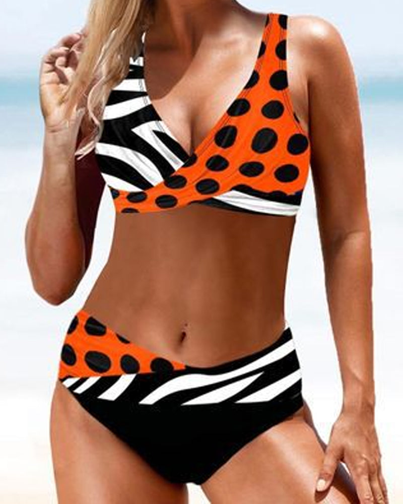 Bikini femme – Coupe ajustée – Haut twisté – Bas noué ajustable – Séchage rapide