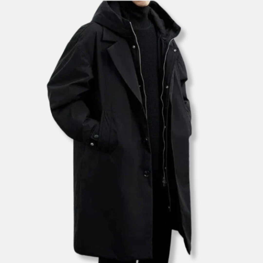 Arthur Manteau Oversize | Imperméable Long À Capuche Manteau