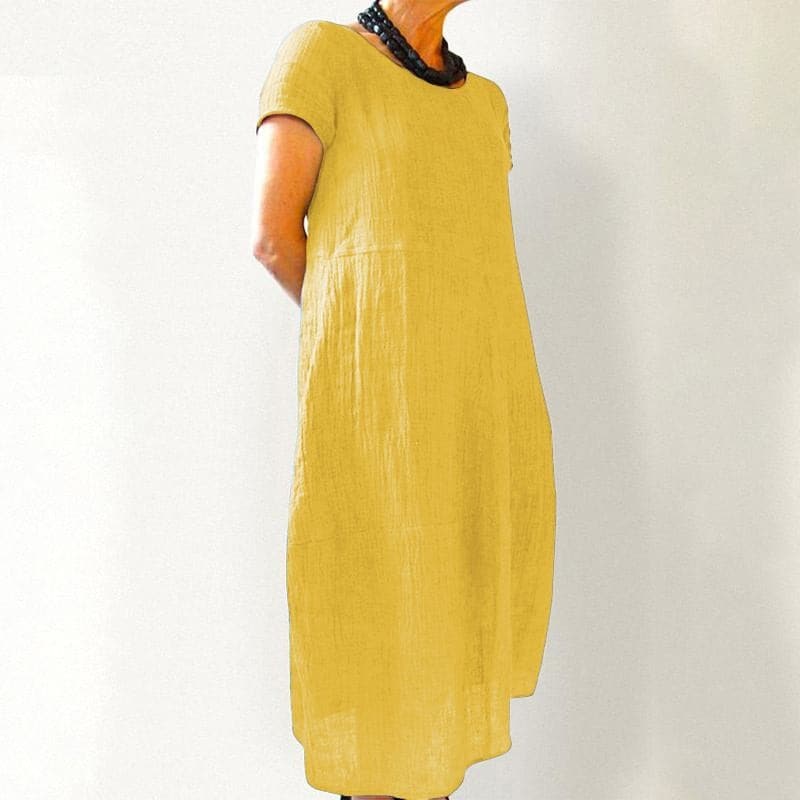 Darlene - Robe longue élégante en coton