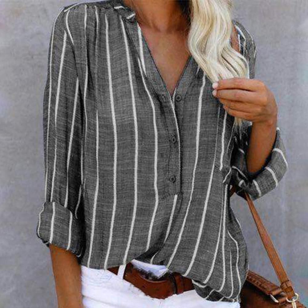 Olivia - Magnifique blouse rayée en coton