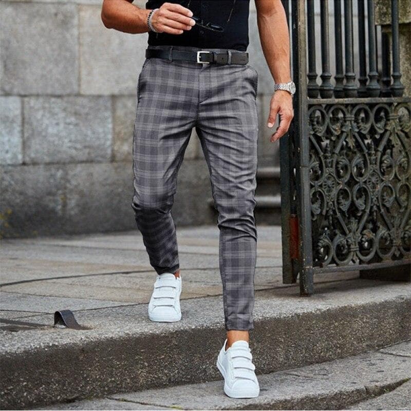 Luca - Pantalon à Carreaux Homme à la Mode