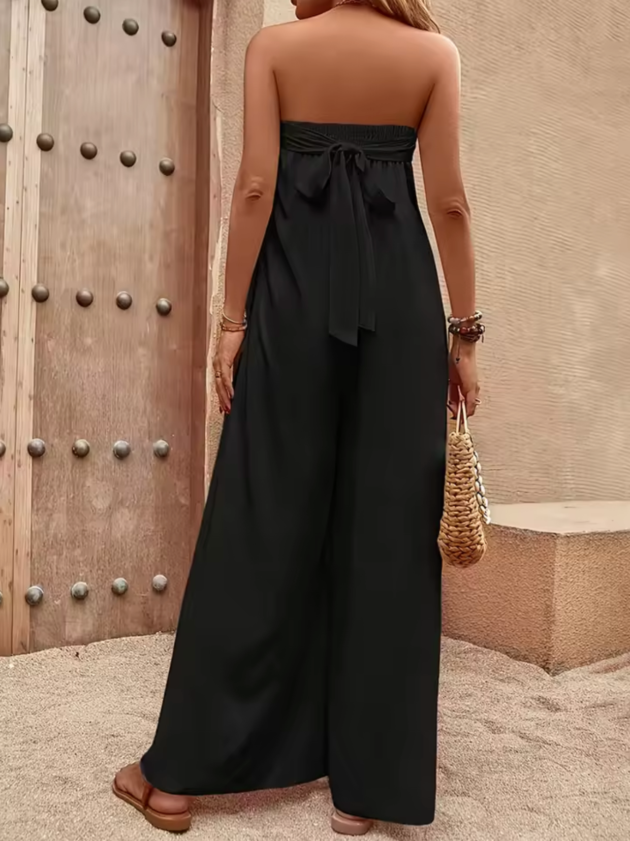 Robe Longue Femme – Sans Bretelles – Fluide et Légère – Tenue Décontractée Élégante