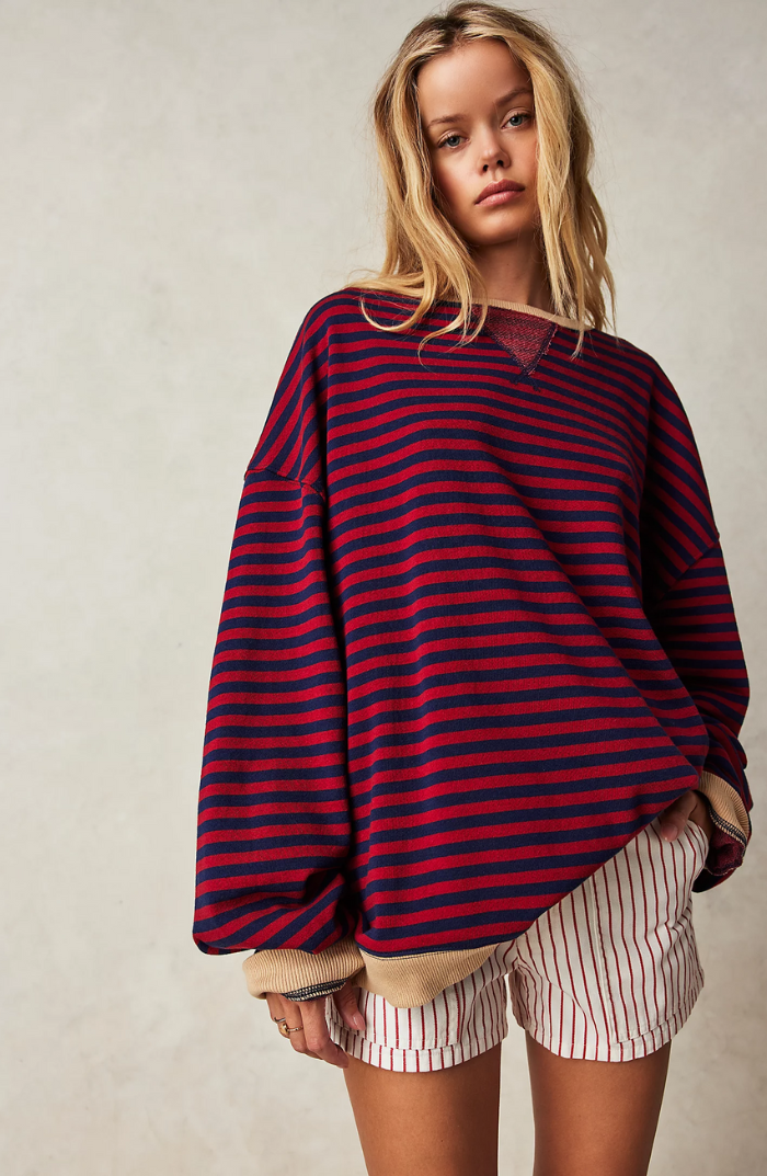 Pull à Rayures Décontracté, Confortable et Chic pour Femmes