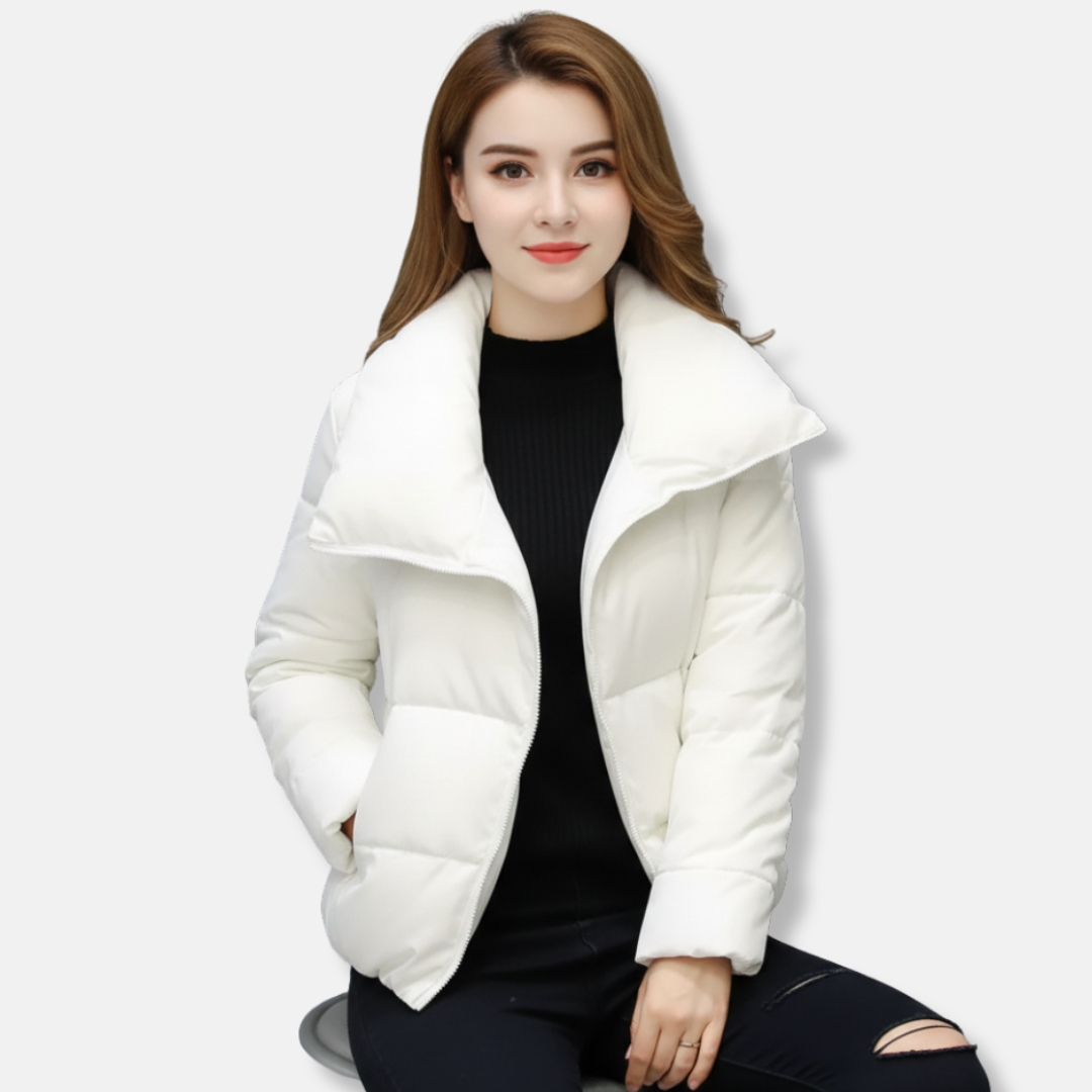 Veste matelassée femme – Coupe régulière – Col montant – Fermeture zippée – Poches sécurisées