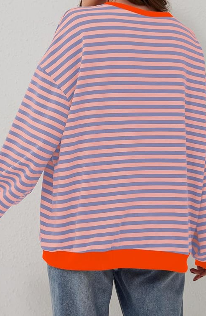 Pull à Rayures Décontracté, Confortable et Chic pour Femmes