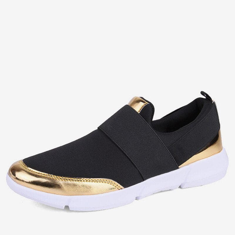Baskets Femme - Slip-On Confort - Bande Élastique - Design Moderne Casual