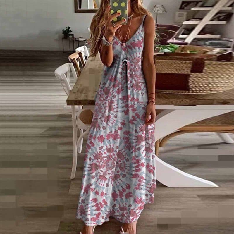 Louna - Robe longue sans manches à la mode