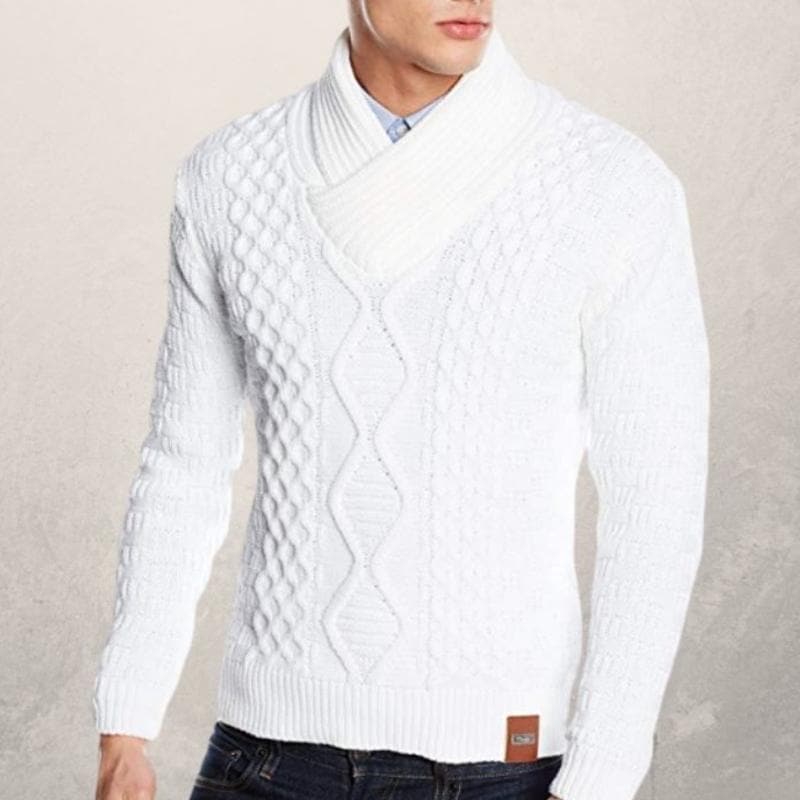 Hugon - Pull d'hiver tricoté à la mode