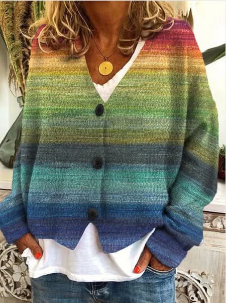 Veste en tricot douce et décontractée pour femme
