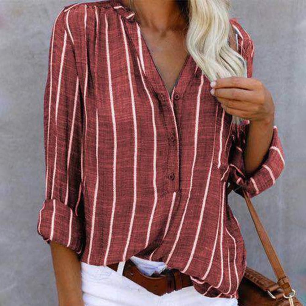 Olivia - Magnifique blouse rayée en coton