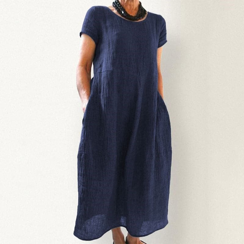 Darlene - Robe longue élégante en coton