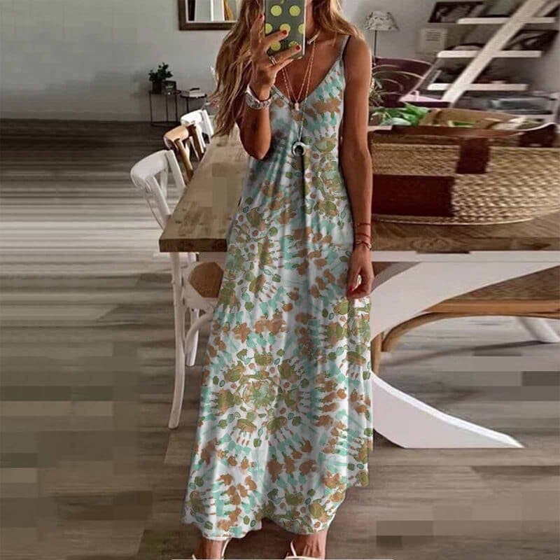 Louna - Robe longue sans manches à la mode