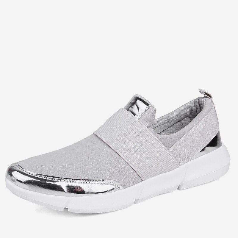 Baskets Femme - Slip-On Confort - Bande Élastique - Design Moderne Casual