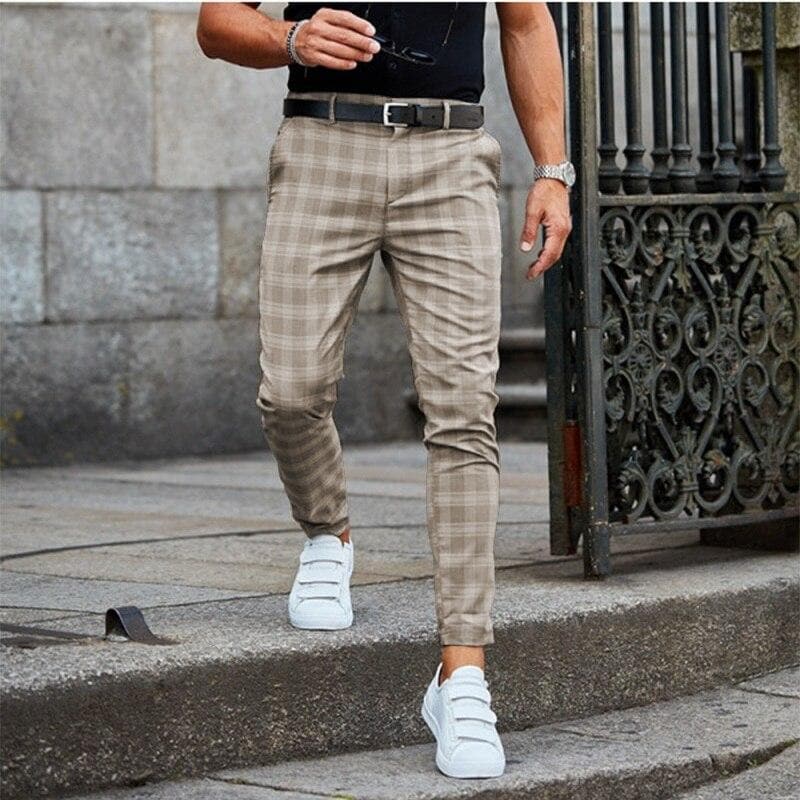 Luca - Pantalon à Carreaux Homme à la Mode