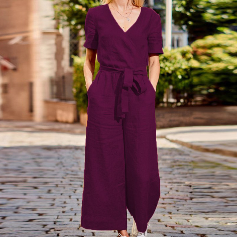 Eina - Combinaison pantalon en coton filé pour femmes