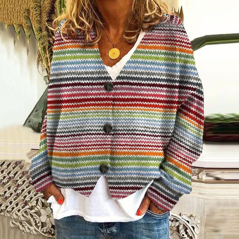 Veste en tricot douce et décontractée pour femme