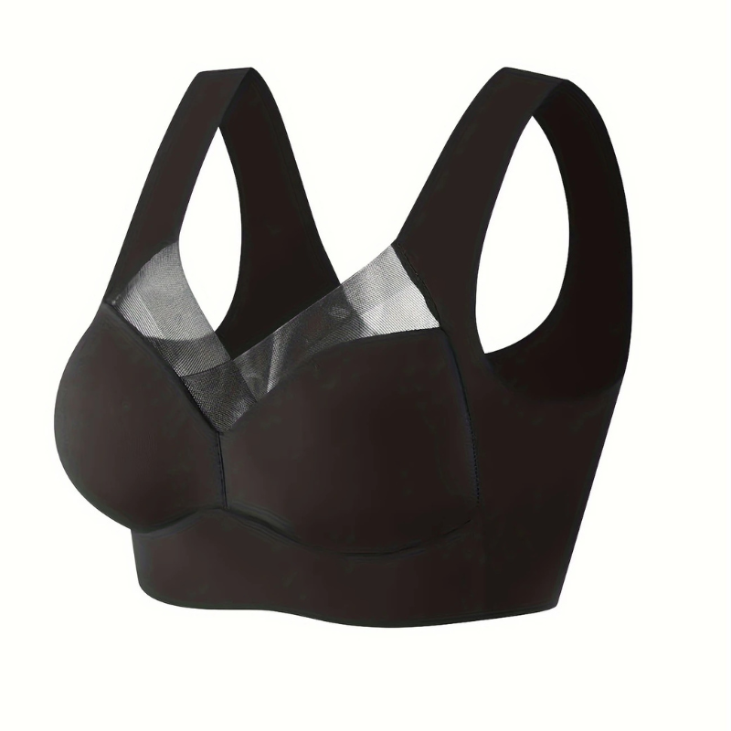 Soutien-gorge push-up femme – Sans couture – Maintien total – Bretelles larges respirantes