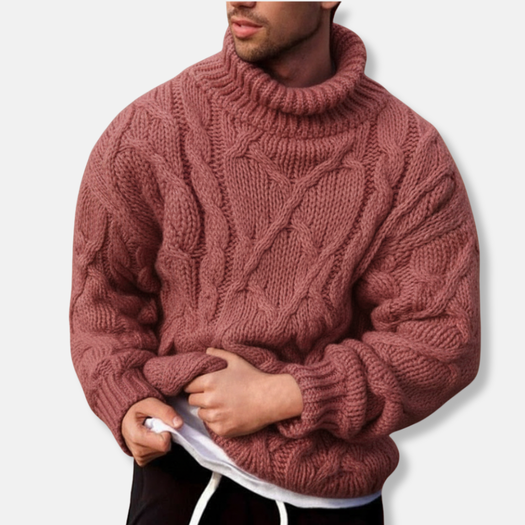 Olivier Oversized Pull | Col Roulé Manches Longues Pull