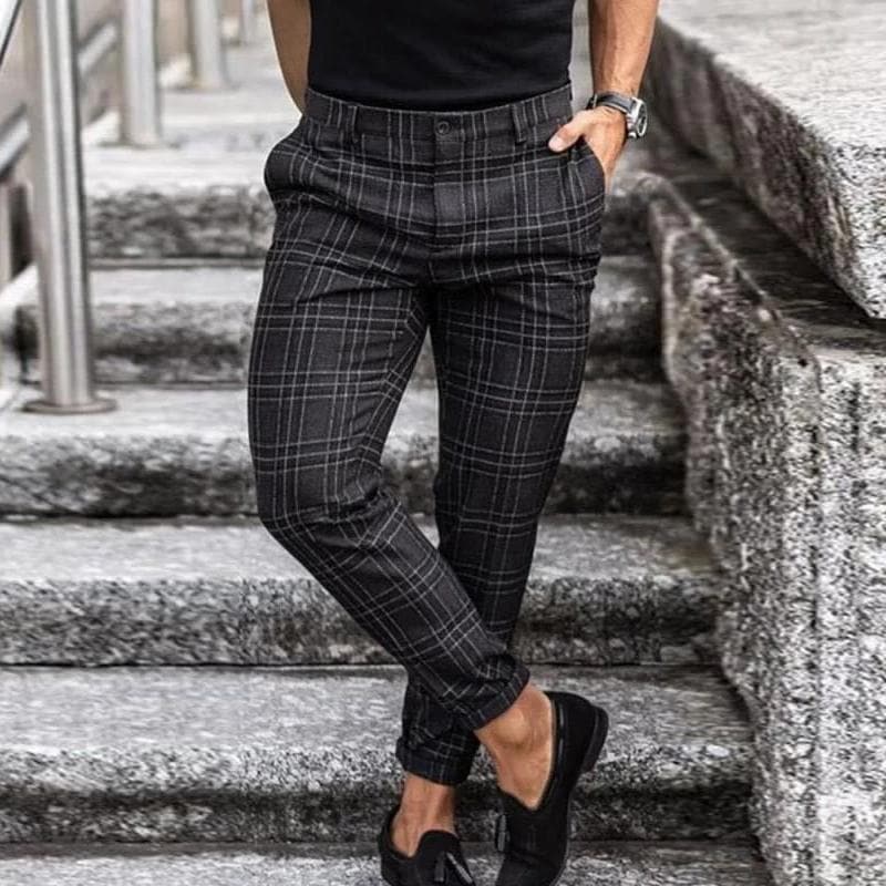 Luca - Pantalon à Carreaux Homme à la Mode