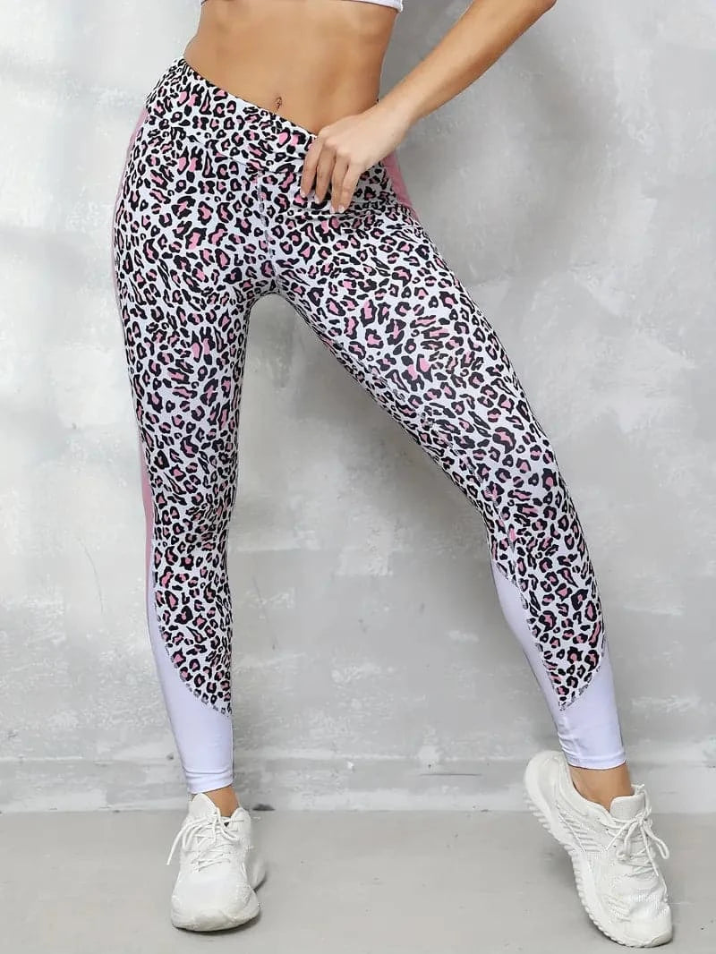 Leggings de Sport Femme - Taille Haute - Extensible - Confortable avec Poches