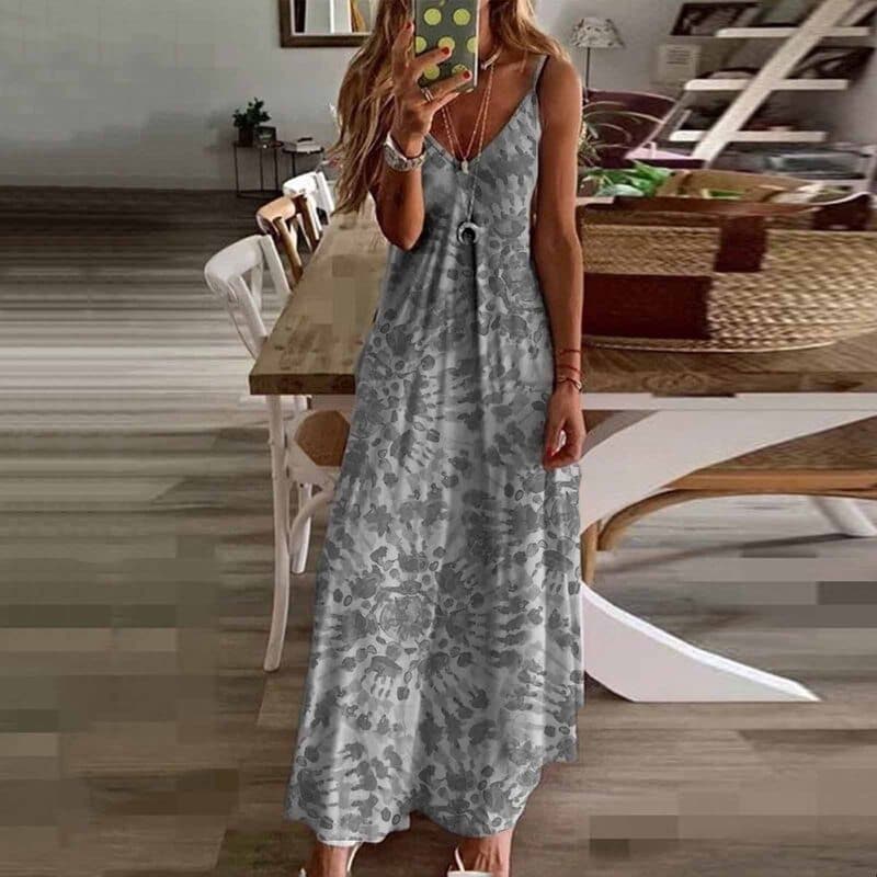 Louna - Robe longue sans manches à la mode