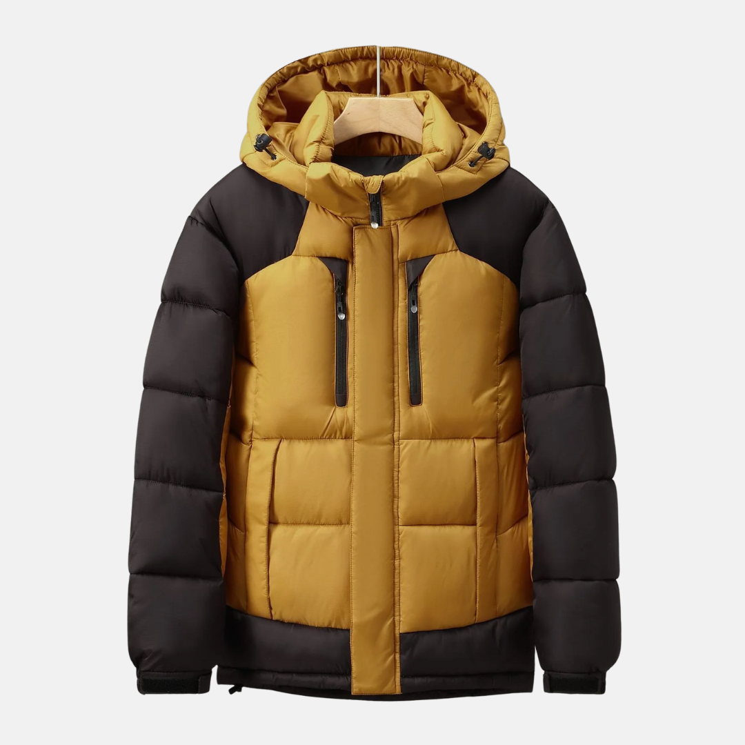 Homme Veste - Col Montant Avec Capuche - Manches Longues Ajustables