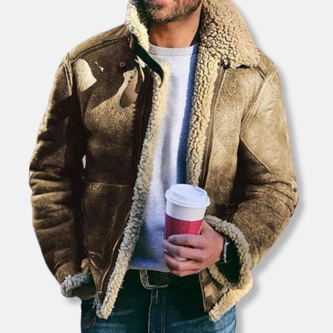 Olivier Veste en Cuir Pour Homme | Classique Veste