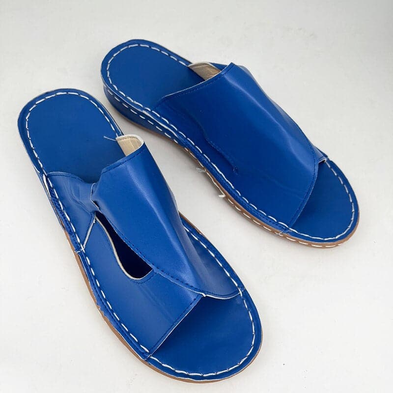 Sandales Femme - Cuir Véritable - Confort Respirant - Semelle Plate Stable
