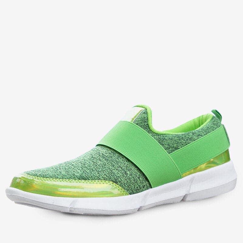 Baskets Femme - Slip-On Confort - Bande Élastique - Design Moderne Casual