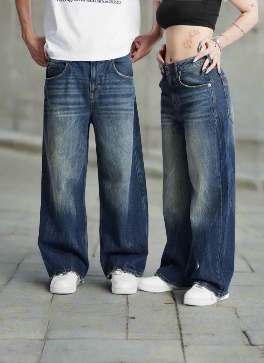 Chic, moderne et confortable jean large pour hommes et femmes