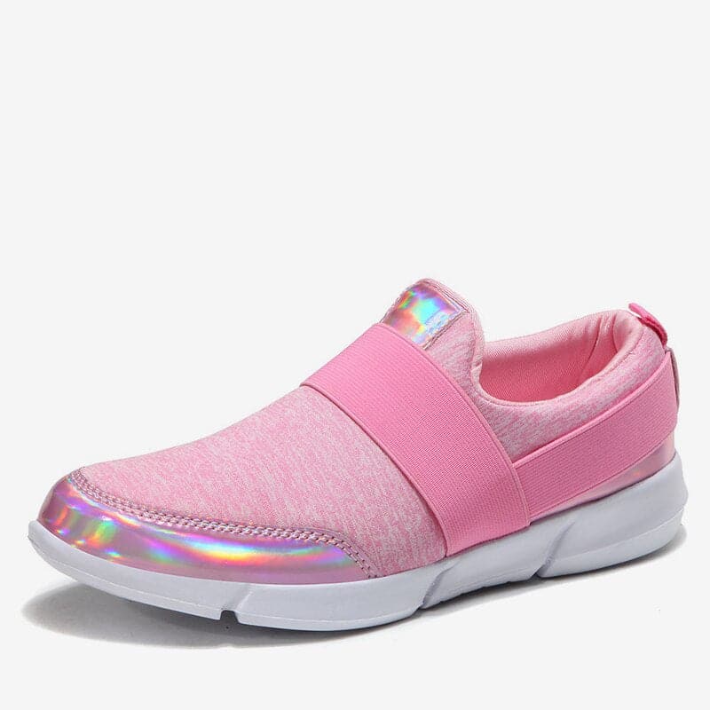 Baskets Femme - Slip-On Confort - Bande Élastique - Design Moderne Casual