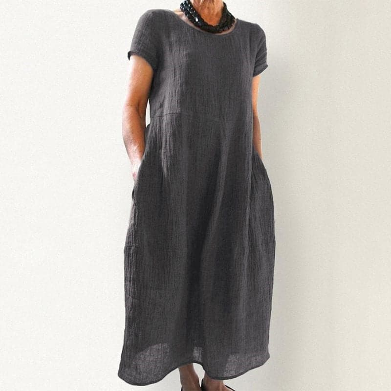 Darlene - Robe longue élégante en coton