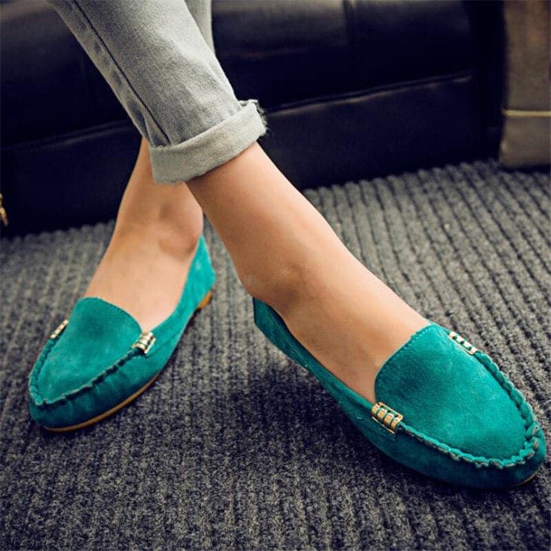 Mocassins Femme - Style Loafer - Denim Décontracté - Confort Slip-On